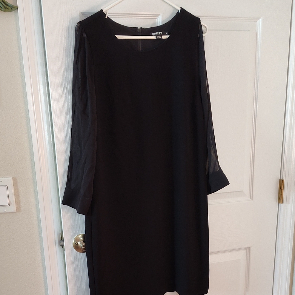 Elegant Black Long Sleeve Dress Size 10